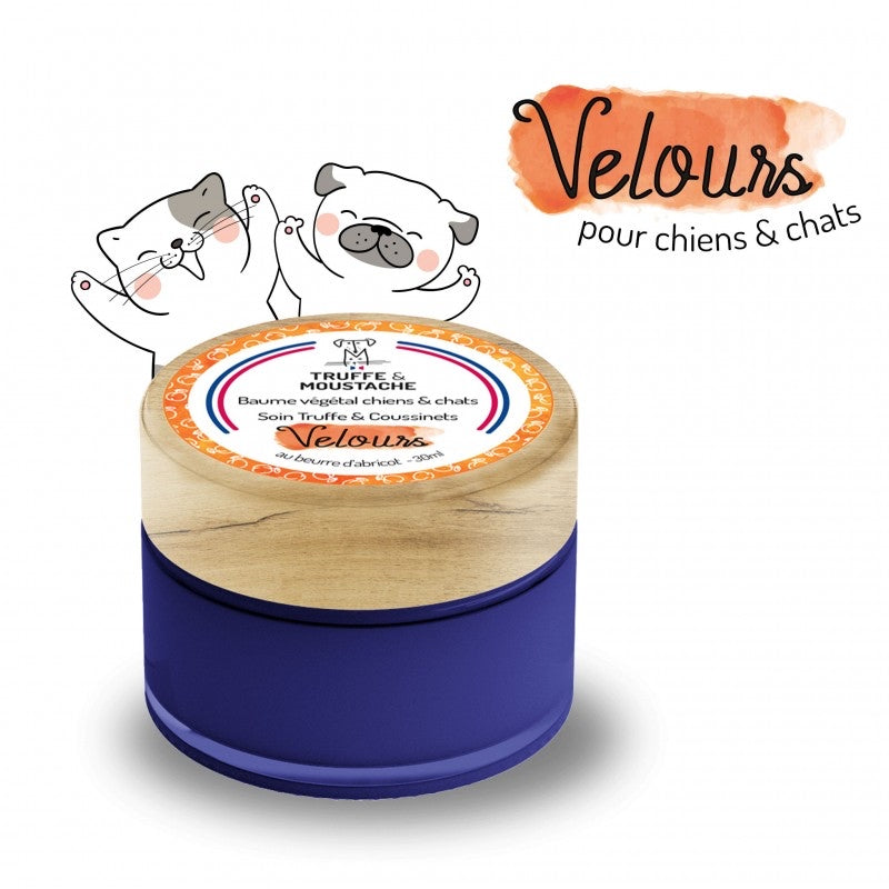 Baume de soin hydratant Truffe & Coussinets pour chiens & chats, "Velours"