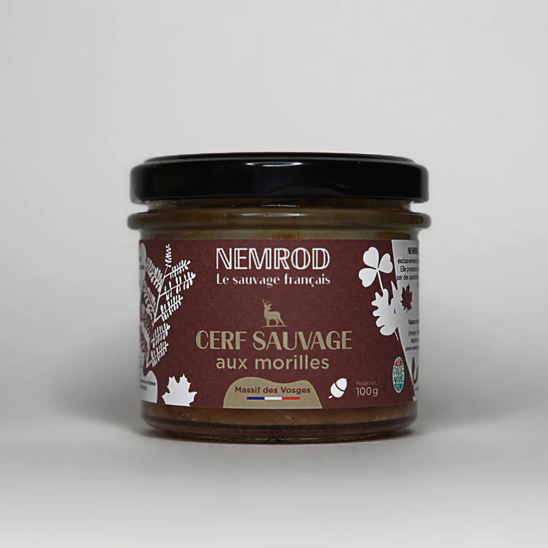 Terrine de cerf sauvage aux morilles