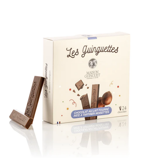 Guinguettes chocolat au lait fourrées à la pâte à tartiner