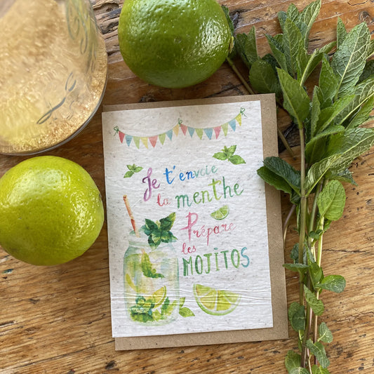 Carte à planter mojito